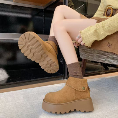 无注册商标厚底增高雪地靴