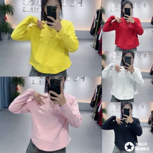 型长袖 2025年秋冬新款 磨毛宽松小版 街舞爵士5123款 圆领复合棉长袖