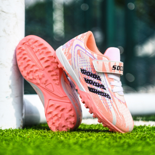 梅西2025新款女童足球鞋儿童碎钉女孩学生训练跑步球鞋男透气童鞋