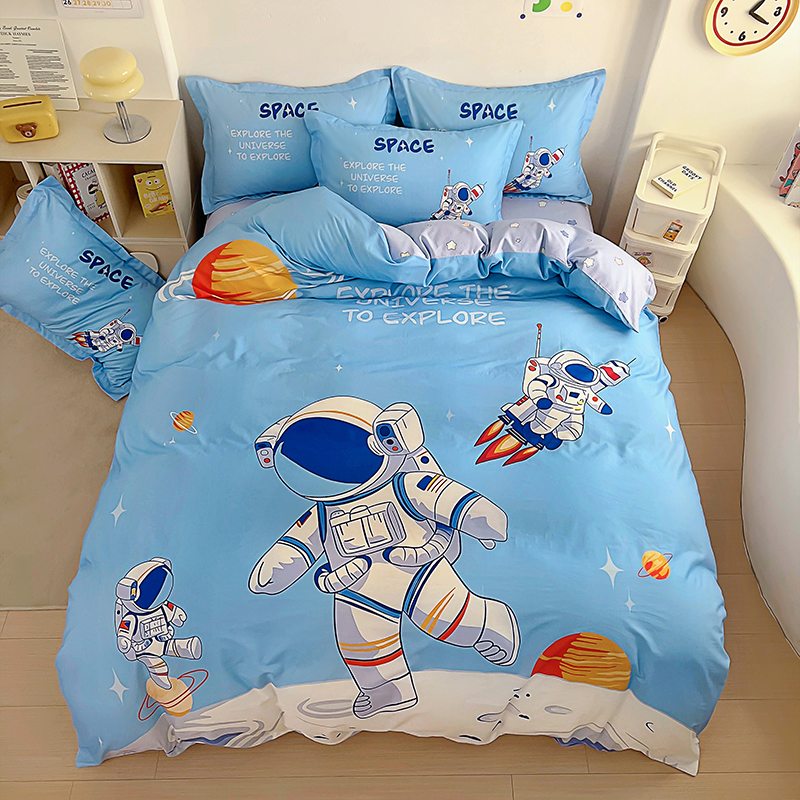 太空人儿童四件套纯棉男孩卧室