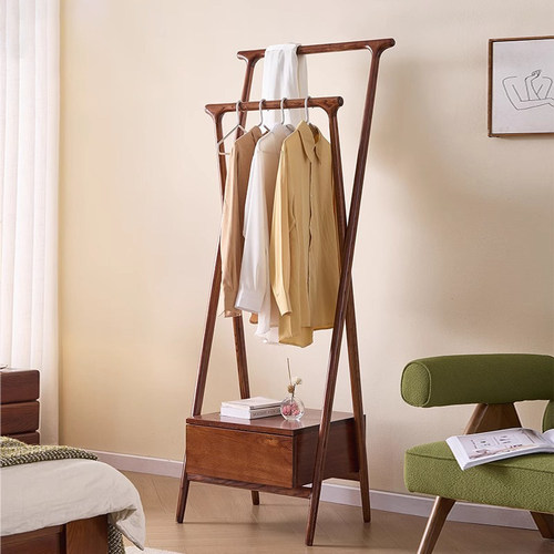 全实木衣帽架挂衣架卧室创意