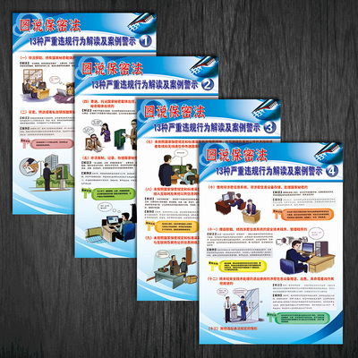 标语王宣传画12种保密法安全严重