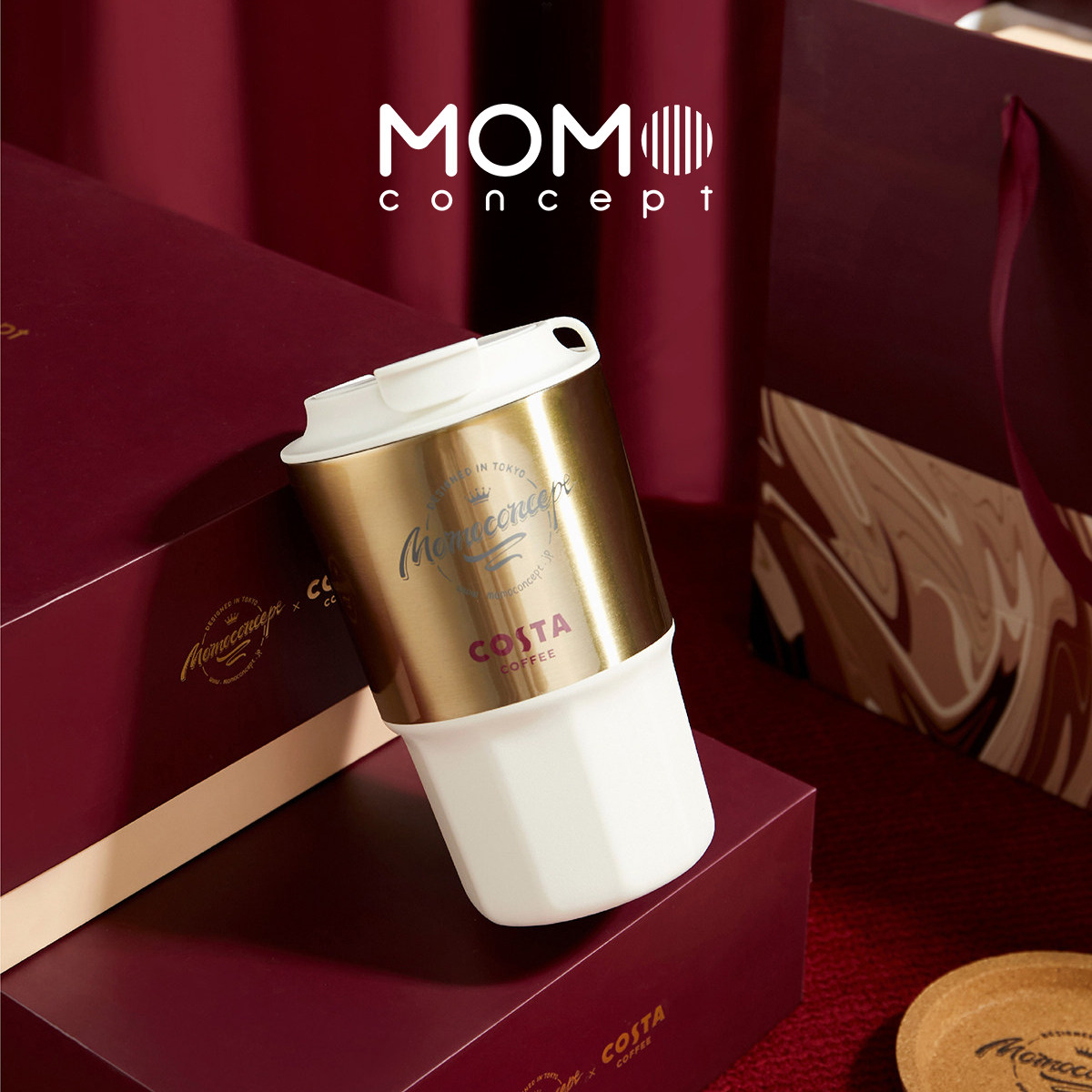 momoconcept联名款咖啡保温杯图片