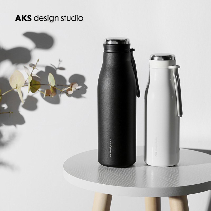 AKS简约不锈钢弹跳杯