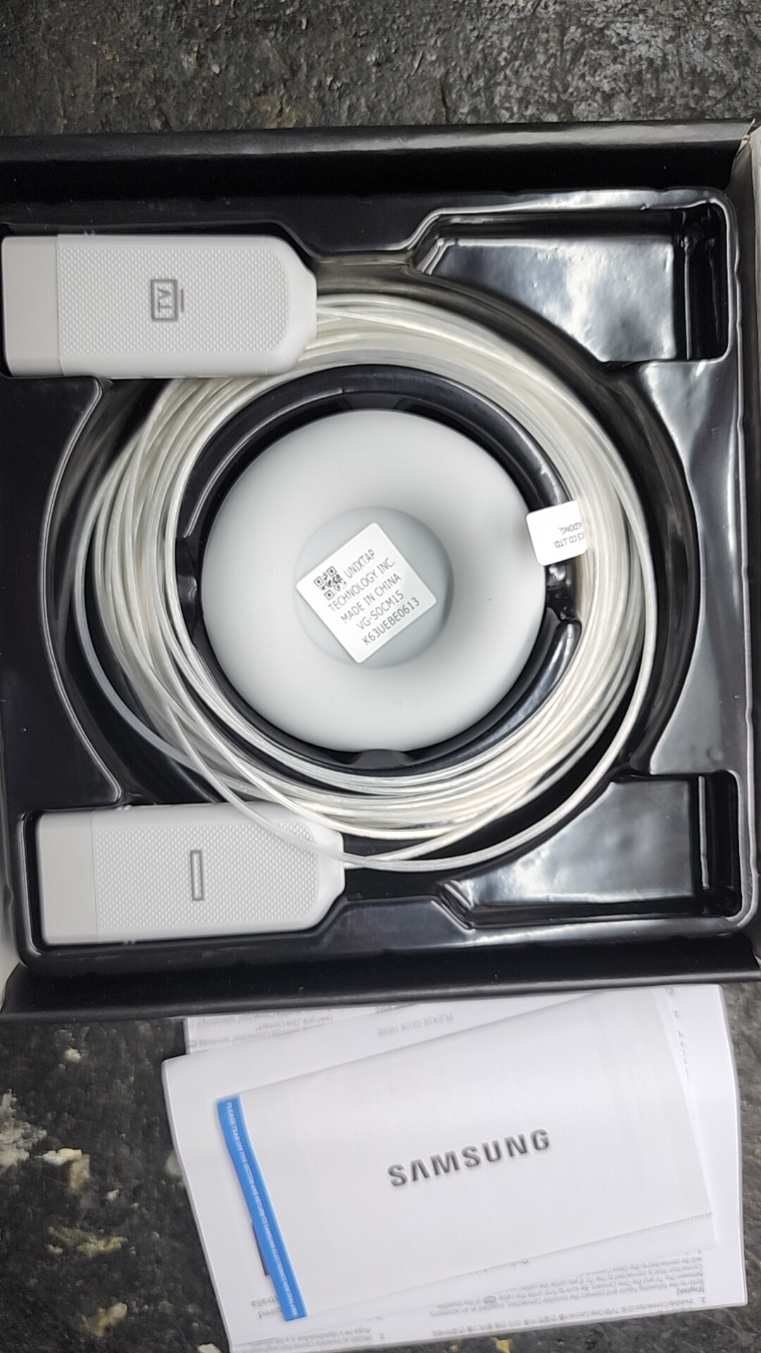 全新原装三星QA75Q7FAMJQ7C/F/Q8C/Q9/集线盒，光纤线BN39-02301A