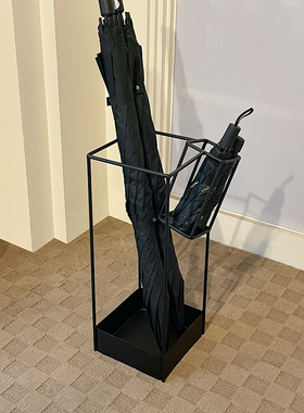 简约现代铁艺雨伞架家用伞筒小户雨伞收纳架北欧放雨伞架长短通用