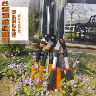 台湾刘盛大平剪绿篱剪大剪刀230A园艺剪刀修枝剪花剪草坪剪刀修剪