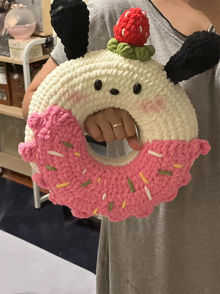 粗手工钩织抱枕DIY材料包