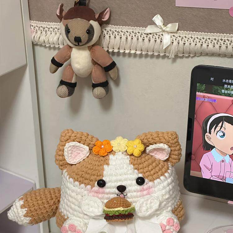 手工编织小老虎玩偶毛线钩针DIY