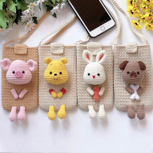 细牛奶棉手工钩织包包DIY