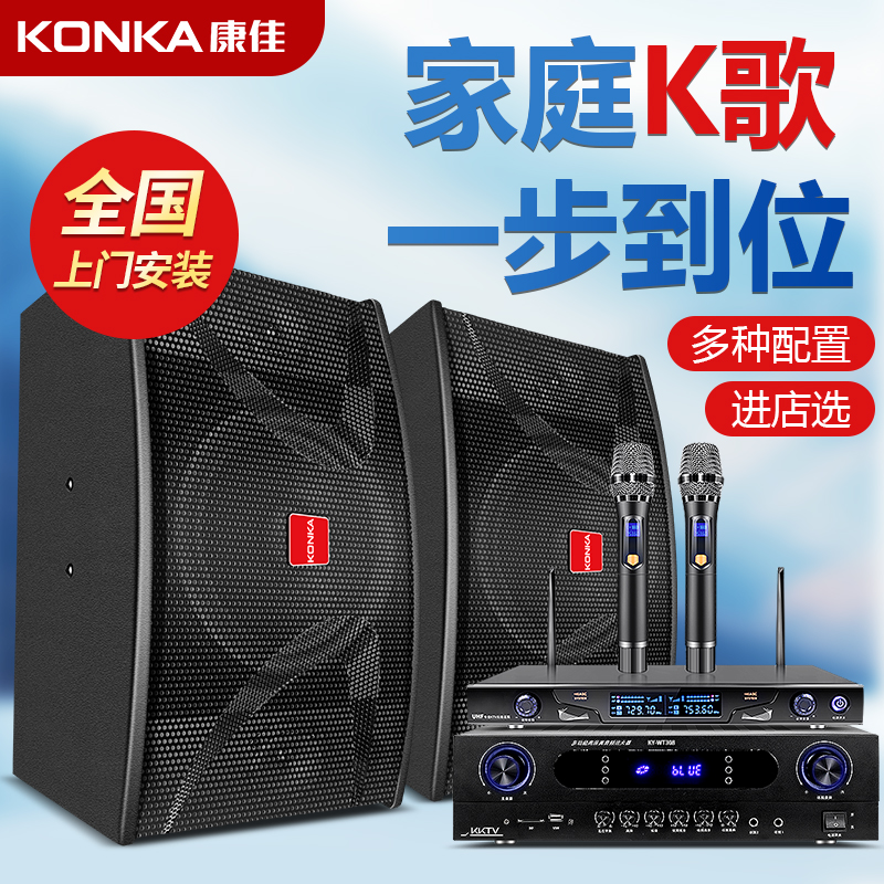 商用家庭KTV影院音响功放套装家用卡拉OK会议健身舞蹈室重低音箱