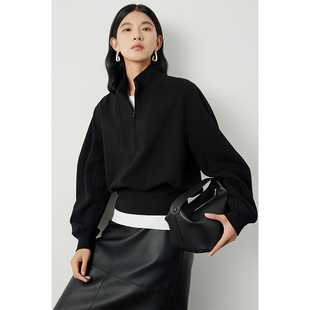 因由 高阶通勤风时髦轻运动叠穿shen器高度活力值裸感廓形VTG卫衣