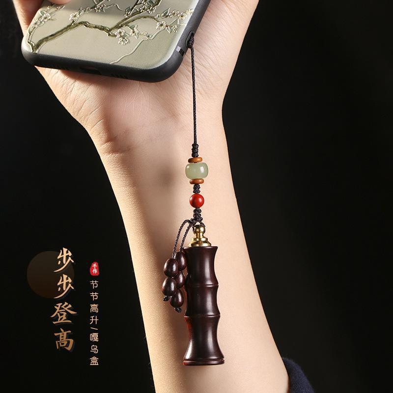 可打开装东西项链空心竹节吊坠毛衣链长款男女民族风汽车挂件礼品