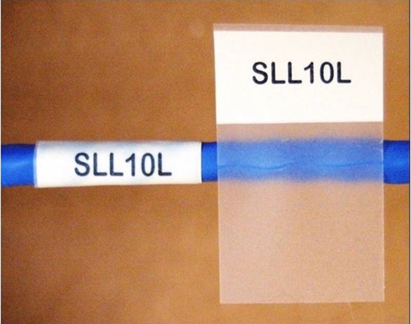 网线标签贴纸缠绕式覆盖膜线缆标签打印纸/光纤电缆标签500枚一卷