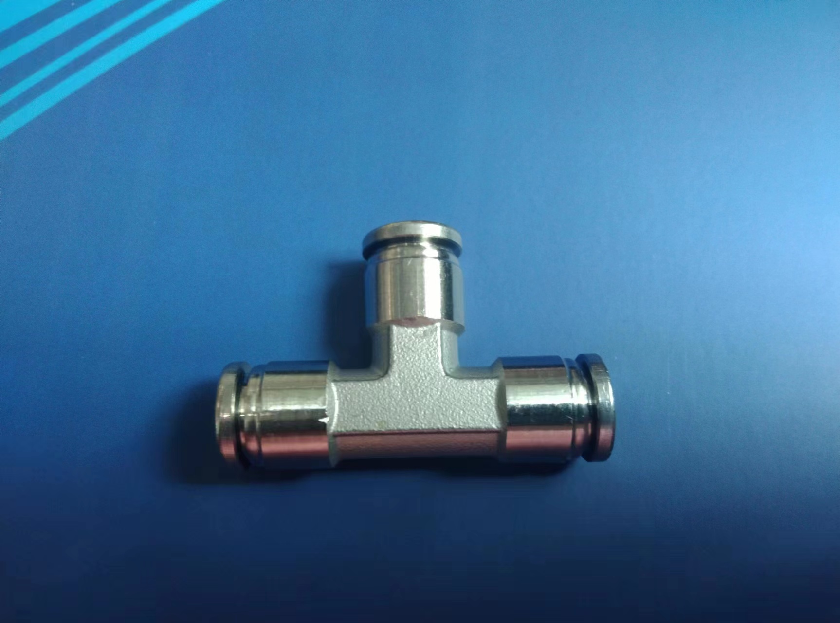 304不锈钢T型三通变径PE08气动空压机接头PT6耐腐蚀高温高压接头