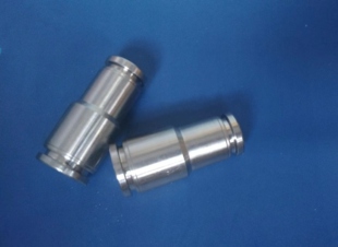 304不锈钢气管快速接头快插气动快接高压气嘴直通变径对接元 件PG