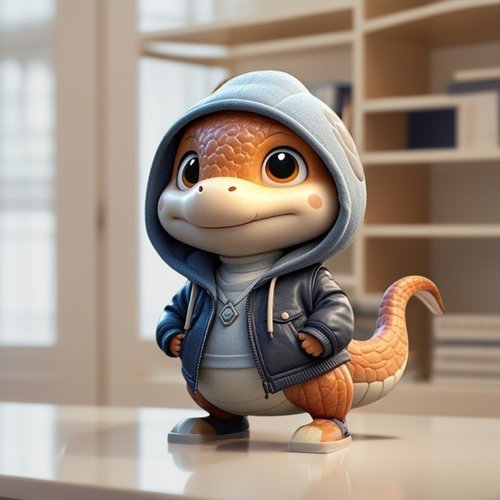 【工位解压】潮流小蛇吉祥物摆件