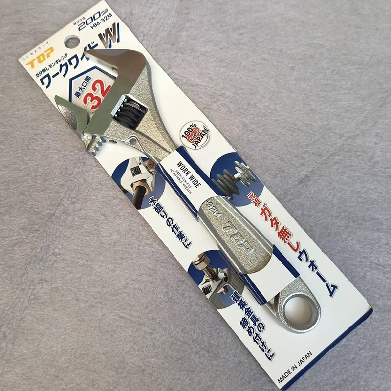 日本TOP无齿隙高精度防锈活扳手