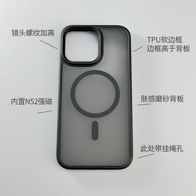 磨砂苹果13/14硅胶手机壳