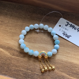 海纹石圆珠手串 毛毛 5404 450 翠