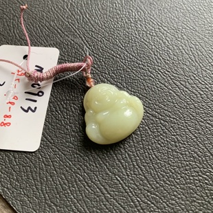 毛毛的翠/M 10913/和田玉黄口佛公挂件//300
