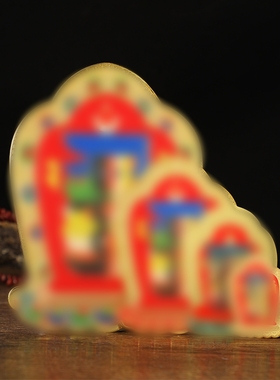 新款纯铜十相自彩绘车贴门贴