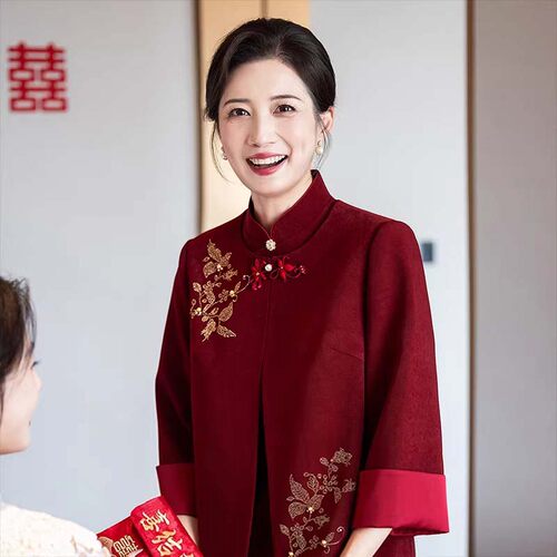 高贵轻奢妈妈婚宴旗袍