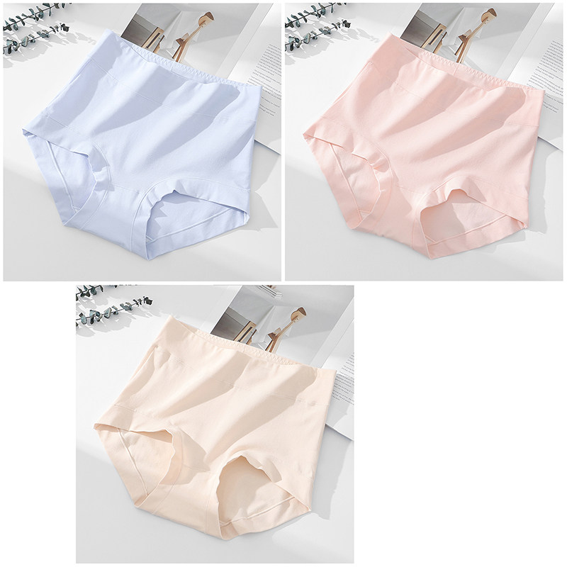 thumbnail for 60支A类婴儿棉大码内裤女加肥胖MM200斤7A抑菌妈妈款纯棉底档高腰
