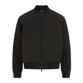 代购 夹克保暖防风黑色网眼春秋休闲外套爆款 Hugo Boss男士