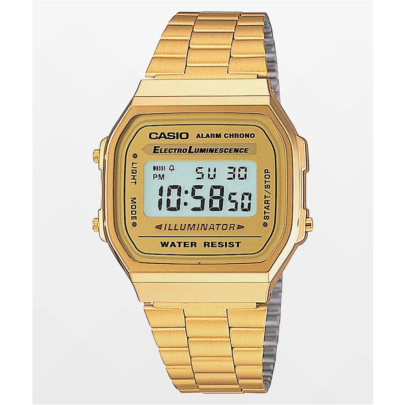 代购代购卡西欧中性日韩腕表复古数字手表A168WG9VT防水不锈钢手