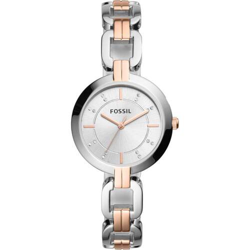 海外代购Fossil/化石女士欧美腕表精准计时镶嵌刻度不锈钢表带