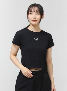 代购ROXY女士运动T恤贴身剪裁舒适透气轻便活动日常穿搭棉质混纺