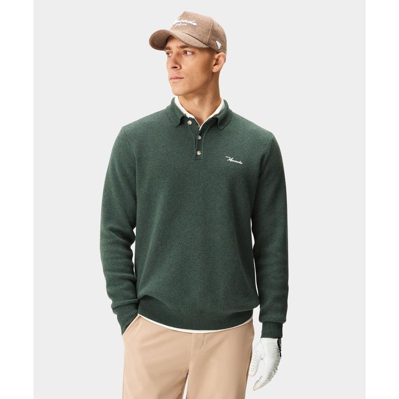 代购MACADE男士毛衣透气吸湿棉质羊绒户外运动针织爆款简约