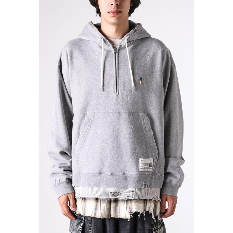 代购Maison Mihara Yasuhiro男士卫衣保暖舒适灰色棉质秋冬日常