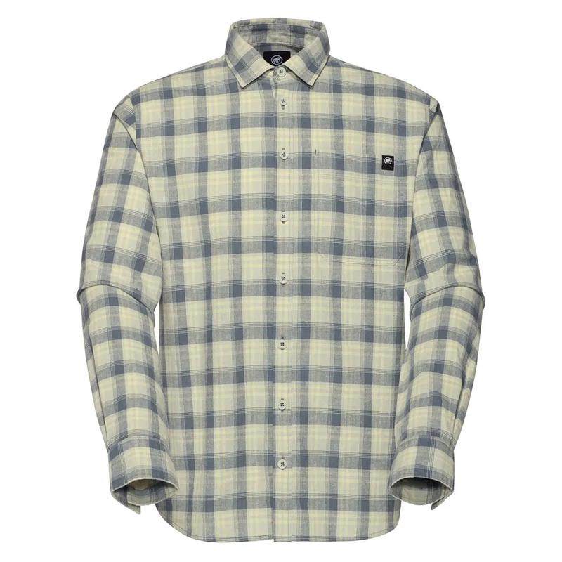 代购Mammut男士户外衬衫透气防晒轻量休闲衣长袖格子长袖衬衫