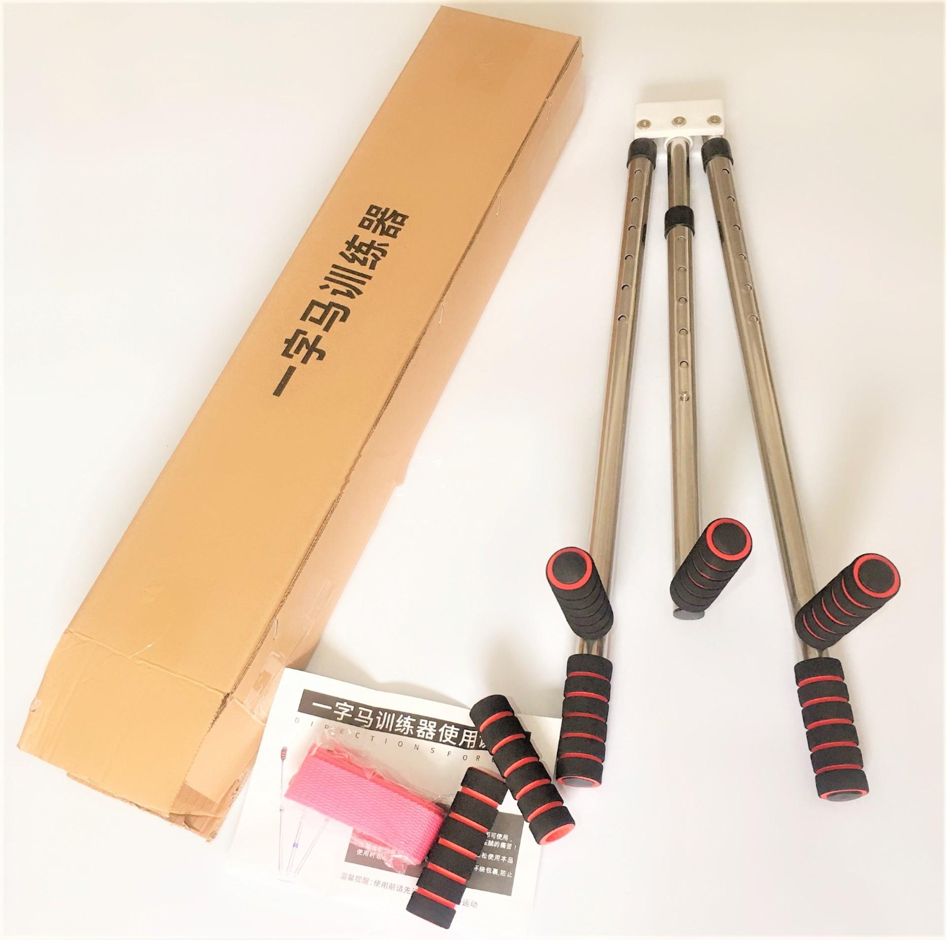 新款可伸缩不锈钢一字马训练器可调节韧带拉伸劈腿器厂家直销
