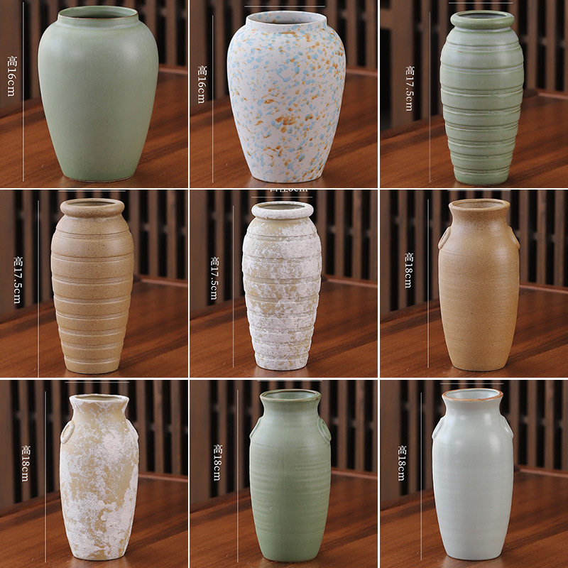 小号无孔陶瓷花瓶水培家居客厅真花装饰摆件插干花富贵竹花艺