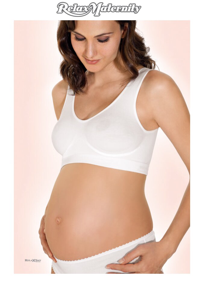 孕妇文胸背心牛奶纤维孕期内衣意大利原装进口Relaxmaternity5311