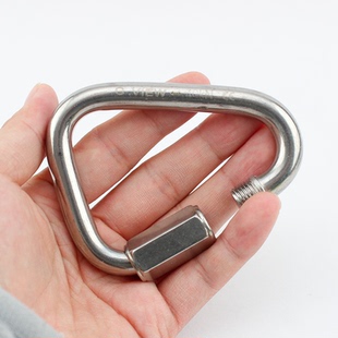 GVIEW/旗云 M300S 8mm 10mm不锈钢三角梅陇锁 攀岩速降梅隆锁