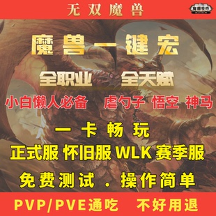 魔兽世界一键宏GSE时光服熊猫服周年正式服一键智能治疗输出宏WCL