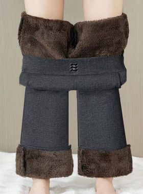 特价高档灰色微喇裤子女款秋冬2025爆款中老年休闲裤加绒妈妈裤厚