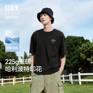 印花情侣夏装 凉感T 美式 t恤男抑菌2026新款 森马哈利波特联名短袖