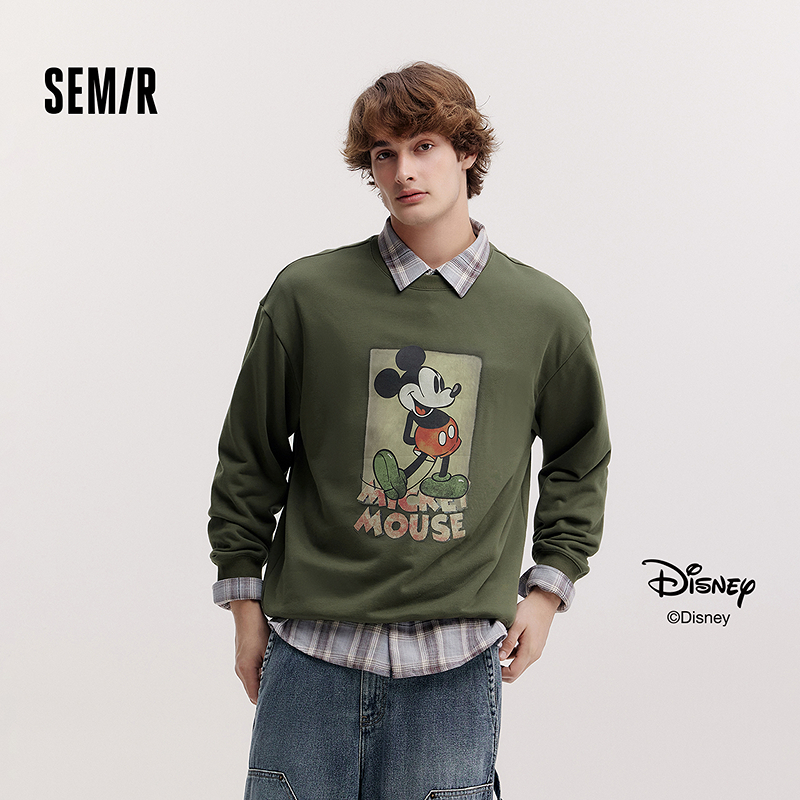 森马情侣装迪士尼米奇印花卫衣男