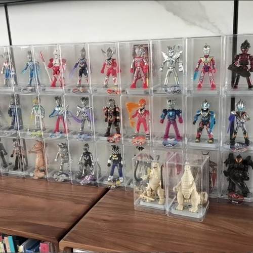 盲盒收纳柜布鲁克收纳盒布鲁可奥特曼展示盒透明防尘亚克力手办柜