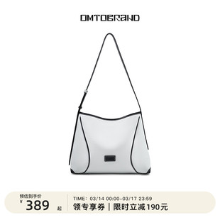 OMTO燕麦软hobo包包女26年新款仿帆布松弛感极简通勤斜挎单肩包女
