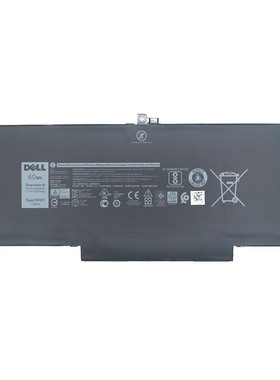 适用原装戴尔Latitude 7280 7290 7380 7390 7480 E7490电池F3YGT