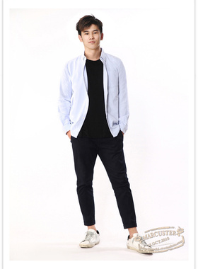 rtw衬衫男2025年春秋纯色欧美直筒痞帅百搭纯棉牛津纺衬衣63682