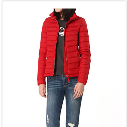 rtw轻薄立领白鸭绒羽绒服女2025年显瘦修身薄款时尚精致防风64817