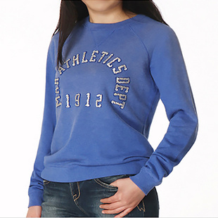 rtw卫衣女2025年镶片薄款 圆领亲肤纯棉纯色百搭休闲套头卫衣71584