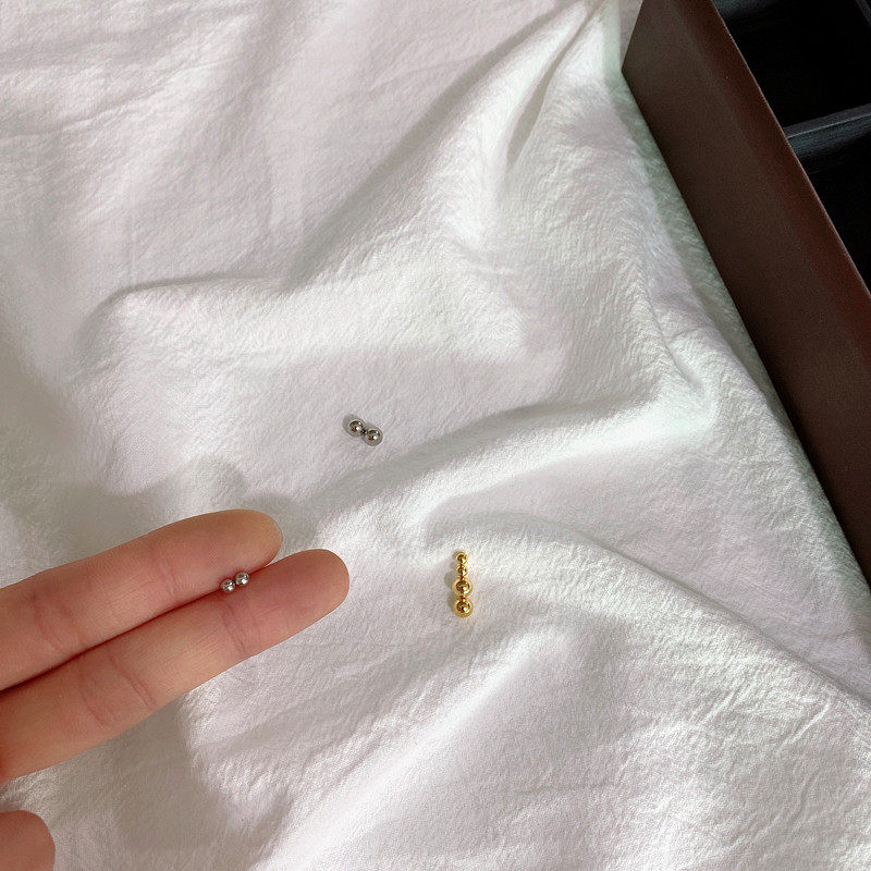 中性无耳洞磁力球耳夹不限位置随意贴耳朵假耳钉小亮球耳蜗耳吸豆